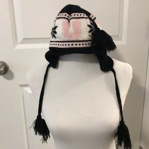 PINK University of Utah beanie